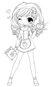 Here is coloring pages of princess and heroes from girls movies. Kawaii Girl 2 Coloring Page Free Printable Coloring Pages For Kids