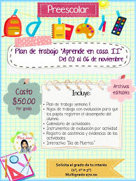 Plan y programas de estudio, orientaciones didácticas y educación inicial: Mtra Janet Preescolar Plan De Trabajo Semana 11 Facebook