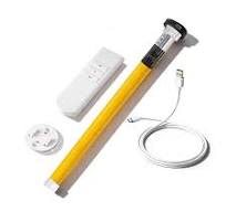 Battery Powered Roller Shade Motor, Rechargeable Type-C DC Motor for 38mm  Tube, Compatible with 5V Solar Panel, Quiet Tubular Motor for Window Blinds  ...