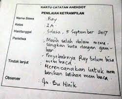 Kaitan antara penilaian formatif dan pembelajaran. Contoh Instrumen Observasi Dalam Penilaian Formatif