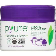 Pyure Organic Stevia Blend Granular All Purpose Sweetener Sugar Substitute 9 8 Ounce Tub Walmart Com Walmart Com