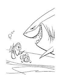 Bruce the shark finding nemo color page. Pin On Kid S Crafts