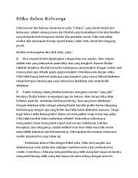 Istilah etika sebagaimana dijelaskan sebelumnya adalah. Doc Etika Dalam Keluarga Farah Fach Academia Edu