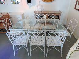 Brown Jordan Faux Bamboo Table And Chairs For The Patio Farmhouse Table Chairs Faux Bamboo Ashley Furniture Chairs