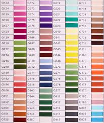 embroidery thread color chart