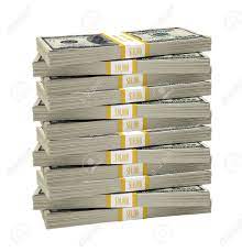 A packet of one hundred $100 bills is less than 1/2 thick and contains $10,000. Big Stack Of Dollar On Isolated White Background Stock Photo Picture And Royalty Free Image Image 42647442