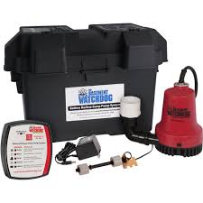 The basement watchdog model dfk961 1/3 hp combination submersible sump pump with cast iron/cast aluminum primary sump pump and a 24 hour a day monitoring emergency battery backup sump pump system. Basement Watchdog Emergency Battery Backup Sump Pump System Bwe The Home Depot