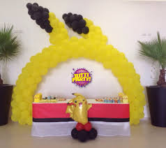 Pokemon Party Decorations Pikachu Arch Balloons Pokeball Cover Table Fiesta De Pokemon Y Pikachu Decoracion C Cumpleanos De Los Minions Globos Pokemon Globos