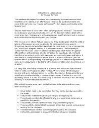 Stevens & associates, a national career management and outp. Critical Cover Letter Advice