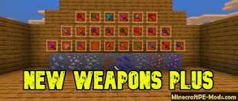 Newweaponsplus Minecraft Pe Mod Addon 1 16 0 1 14 60 In 2020 Armor Minecraft How To Play Minecraft Can Crafts