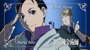 Maria Ross Jean Havoc Fullmetal Alchemist Alchemist Fullmetal Alchemist Brotherhood Mustang transmuted materials into a human shape (however not to be mistaken with human transmutation). maria ross jean havoc fullmetal