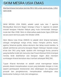Penerima kategori individu tidak layak skk. Skim Khairat Kematian Selangor Rm2 000 Rm2 500 Rm0000 Ini Berita Malay