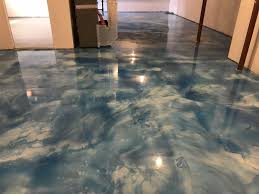 Dreamy Sky Inspired Metallic Epoxy Floor Metallic Epoxy Floor Epoxy Floor Colored Epoxy