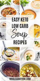 Easy Keto Low Carb Soup Recipes Low Carb Soup Recipes Low Carb Soup Low Carb Recipes Atkins