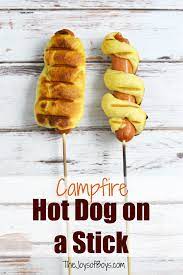 Hot Dog On A Stick Camping Recipe Kids Will Love Recipe Campfire Food Easy Camping Meals Camping Food