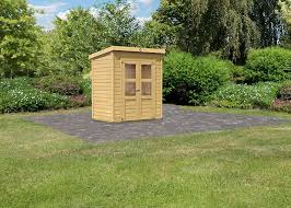 Wir begrüßen sie auf unserem testportal. Karibu Gartenhaus Merseburg 2 Flachdach 14 Mm System Natur