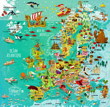A l'ouest ou à l'est découvrez le tourisme européen. Carte De L Europe On Behance