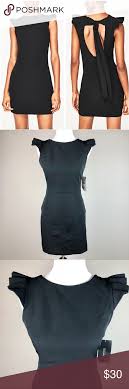 Nwt Zara Black Open Bow Back Little Black Dress Little Black Dress Zara Black Dresses