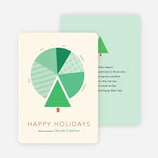 Tree Pie Chart For Business Holiday Cards Holiday Design Card Business Holiday Cards Corporate Holiday Cards
