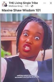 So I'm tryna see a loctician about getting some starter locs for myself,  and Maxine has been an inspiration for that. I know it's braids, but hers  are the size I want.