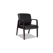 Maybe you would like to learn more about one of these? Chair Alera Reception Lounge Series Guest Mahogany Black Leather