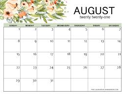 Check spelling or type a new query. Free Printable August 2021 Calendar 12 Awesome Designs