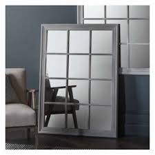 See more ideas about window mirror, window pane mirror, mirror. Window Pane Design Antique Grey Distressed Large Rectangle Wall Mirror 130 X 95 X 4 5cm