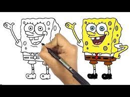 رسم سهل رسم سبونج بوب سهل جدا كيف ترسم سبونج بوب سهل تعليم الرسم youtube character vault boy fictional characters