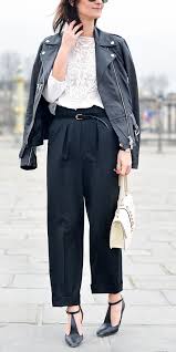 6 Unexpected Ways To Style A Leather Jacket For Fall 2020 Fashion Pants Fashion How To Wear Culottes