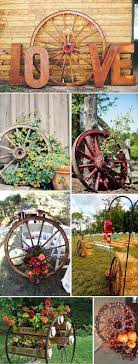 Creative Rustic Wagon Wheel Wedding Decoration Ideas Elegantweddinginvites Com Blog Wagon Wheel Decor Wheel Decor Rustic Gardens