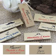 Choisir un thème mariage n'est pas toujours facile pour les couples qui envisagent cette journée comme le plus beau jour de leur vie ! Etiquettes Personnalisees Par 48 Dragees Mariage Bapteme Communion