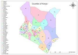 Munkipalties and town other tontin. Counties Of Kenya Map Kenya County County Map
