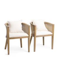 Set Of 2 Cane Round Back Chairs Accent Furniture T J Maxx Furniture Accent Furniture Chair