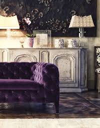 Irregular And Traditional Sofas At Milan Fair Interiornews Com Purple Velvet Sofa Mediterranean Decor Purple Interior