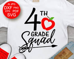 Back To School Svg Files 4th Grade Svg Teacher Tribe Svg By Partyseason