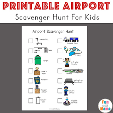 Travel Adventure Airplane Activity Book For Kids Airplane Travel Activities Airplane Activities Scavenger Hunt For Kids