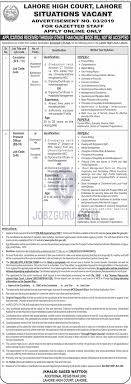 Today This Page Inform You The Lahore High Court Latest Jobs 2019 Government Of Punjab Lahore Lahore High Court Is Looking To H Court Jobs Job Jobs In Lahore
