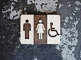 Unisex Restroom Sign Unique Bathroom Decor Modern Interior Design 6 X8 Or 9 X12 Size 8 Wood Finishes Gender Neutral Wc Ada In 2020 Restroom Sign Unique Bathroom Decor Unique Bathroom