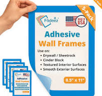 Letter-Size Adhesive Frames