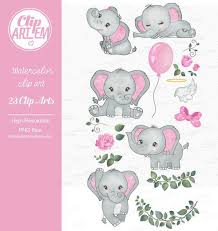 Elephant Girl Clip Art Watercolor Watercolor Baby Elephant Etsy Baby Elephants Art Baby Elephant Drawing Mom And Baby Elephant
