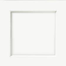 cabinet door sample in white thermofoil