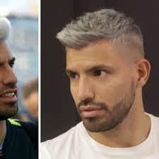 Sergio aguero dyes hair silver as man city striker faces. Kun Aguero Hair Dye