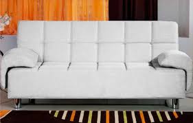 Festnight divano divanetto chesterfield retro rivestimento in tessuto bianco grigio telaio in legno 94x67x76 cm da. Divano Letto Angelica 200x140 Rosso O Bianco In Ecopelle