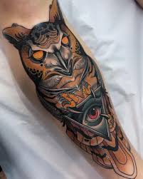 Hecho En Bhorn Tattoo Owl Owltattoo Inked Inkedmag Inkedguys Inkedgirls 1 Barcelona Europa Forearm Tattoos Tradional Tattoo Traditional Owl Tattoos