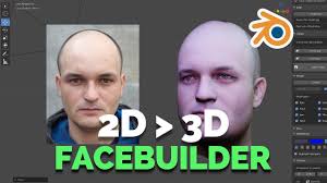 2d To 3d Face Builder In Blender Youtube In 2020 Blender Tutorial Blender Models Blender