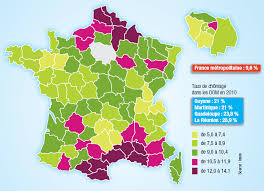 Les données sont présentées selon géographie (titres de rangée). Le Chomage Alternatives Economiques
