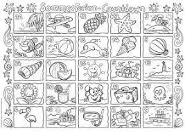 Ideenreise Blog Sommerferien Countdown Zum Ausmalen