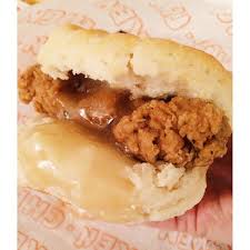 Open up a buttermilk biscuit, place a piece of chicken on the bottom, drizzle generously with honey butter and top with the other half of the biscuit. Honey Butter Chicken Biscuit Album On Imgur