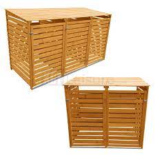 Outdoor Wheelie Bin Storage Double And Triple Shed Wooden Dustbin Rubbish Screen Ebay Storage Bins Storage Bin Store