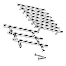 Maybe you would like to learn more about one of these? 10 Pcs 96mm Stainless Steel T Bar Handle Kitchen Cup Board Cabinet Door Knobs Buy Online In Guernsey At Guernsey Desertcart Com Productid 51273751